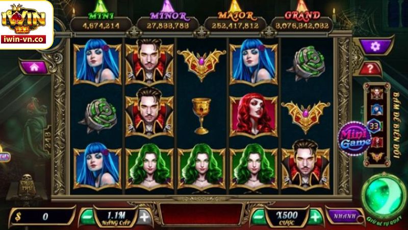 Dòng thắng trong game slot Bá Tước Quyền Năng